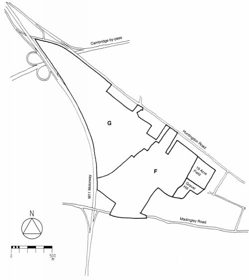 West Cambridge - Location of sites F and G